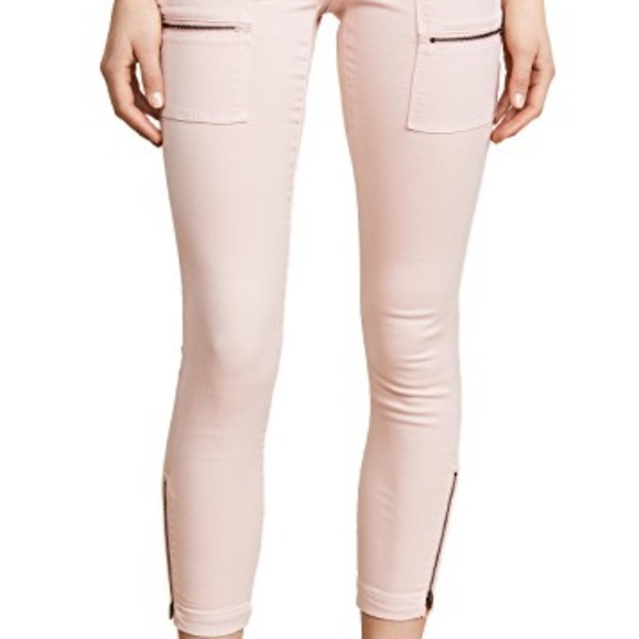 blush pink skinny jeans